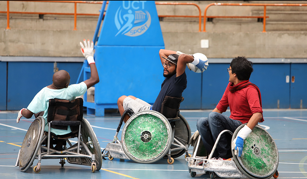 Wheelchair rugby. Photo: Michael Hammond